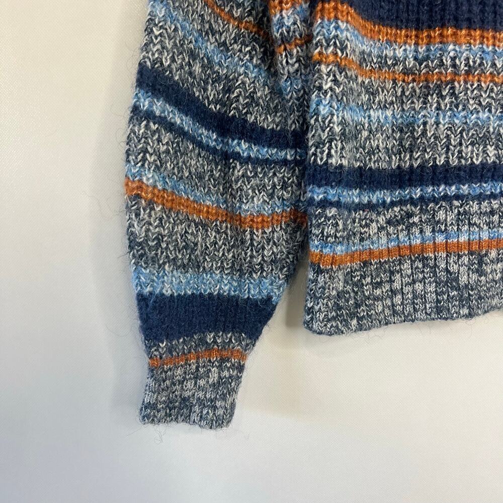 Old Navy Women’s XS Long Sleeve Stripped Mock Neck Cropped Sweater Preppy Warm - Picture 7 of 10
